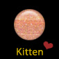 Kitten - Peach with Gold Reflection